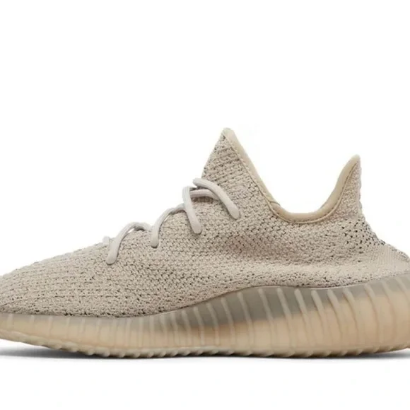 adidas Yeezy Boost 350 V2 Beige Black Sneakers - Picture 9 of 11
